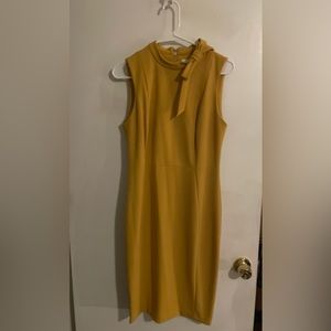Mustard yellow Calvin Klein dress